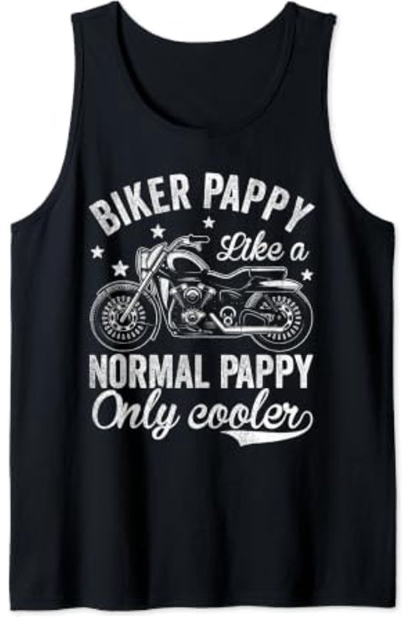 Vintage Motorcycle For Bike Riders Biker Pappy Tank Top Size S-3XL