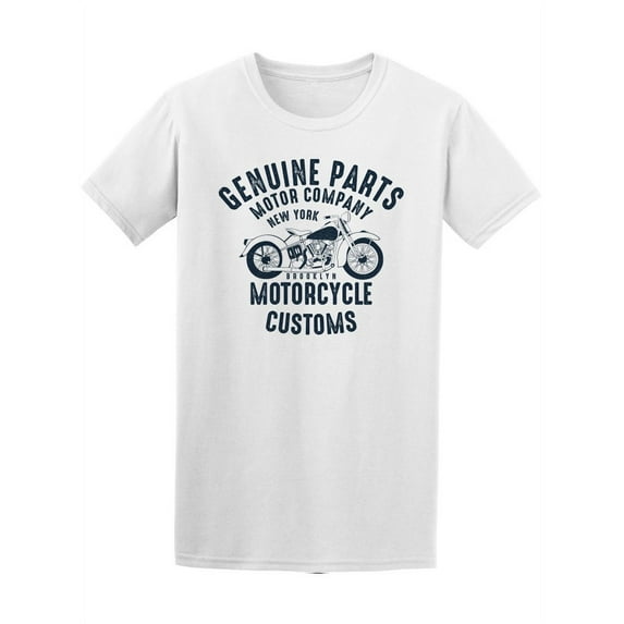 Vintage Motorcycle Genuine Parts T-Shirt Men -Image by Shutterstock, Male 4X-Large