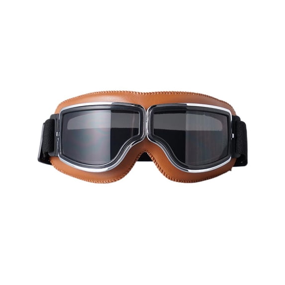 Vintage Motorcycle Goggles Over Glasses Riding Goggles Adjustable Windproof Cycling Eyewear for Outdoor Sports