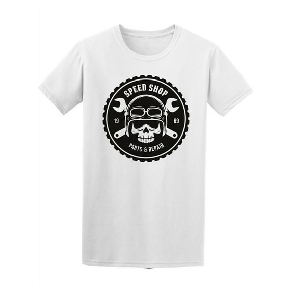 Vintage Motorcycle Graphics Bike Shop T-Shirt Men -Image by Shutterstock, Male 3X-Large
