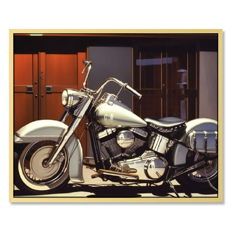 Vintage Motorcycle Harley Davidson Wall Decor Art Print Poster Walmart