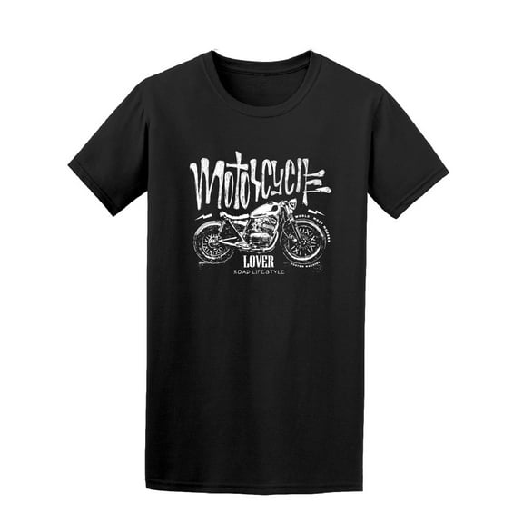 Vintage Motorcycle Lover T-Shirt Men -Image by Shutterstock, Male XX-Large