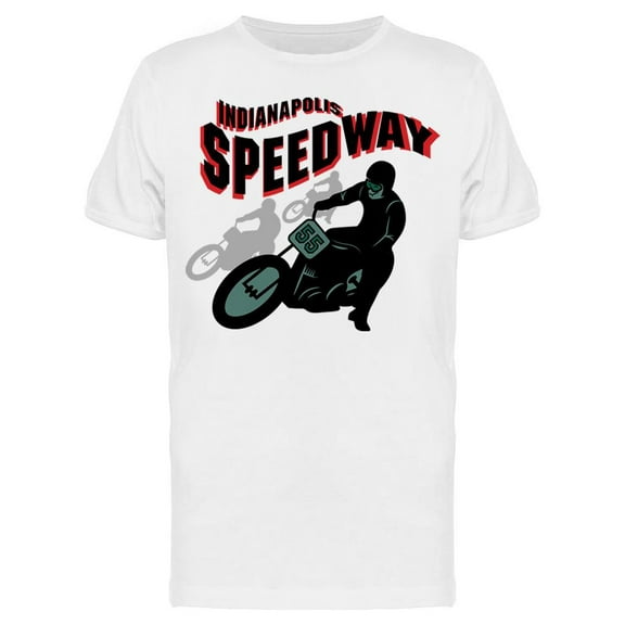 Vintage Motorcycle Race Label T-Shirt Men -Image by Shutterstock, Male Medium