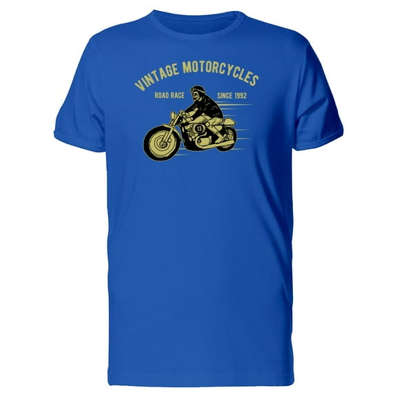Vintage Motorcycle Road Race T-Shirt Men -Image by Shutterstock, Male 3X-Large