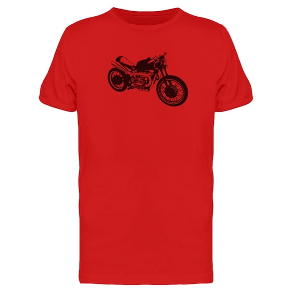 Vintage Motorcycle Silhouette T-Shirt Men -Image by Shutterstock, Male 3X-Large