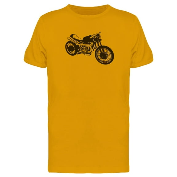 Vintage Motorcycle Silhouette T-Shirt Men -Image by Shutterstock, Male 3X-Large