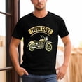 thumbnail image 1 of Vintage Motorcycle Vintage T-shirt Mens Cotton Classic Crewneck Short Sleeve Tees Unisex Black 2XL, 1 of 5