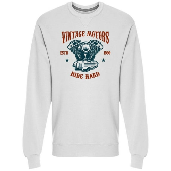 Vintage Motors Sweatshirt Men - Men Sweatshirt, Small
