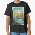 thumbnail image 1 of Vintage Mount Rainier National Park Grazing Elk Poster, Rocky Mountain National Park, Travel Poster, Sourvenir Gift, Wood Art Print, Office Decor Classic T-Shirt T-Shirt - Perfect T-Shirt For Everyone, 1 of 3