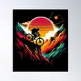 thumbnail image 1 of Vintage Mountain Bike Cliff Design Poster Wall Art, Modern Wall Decor, 24x24 UNFRAMED, 1 of 3
