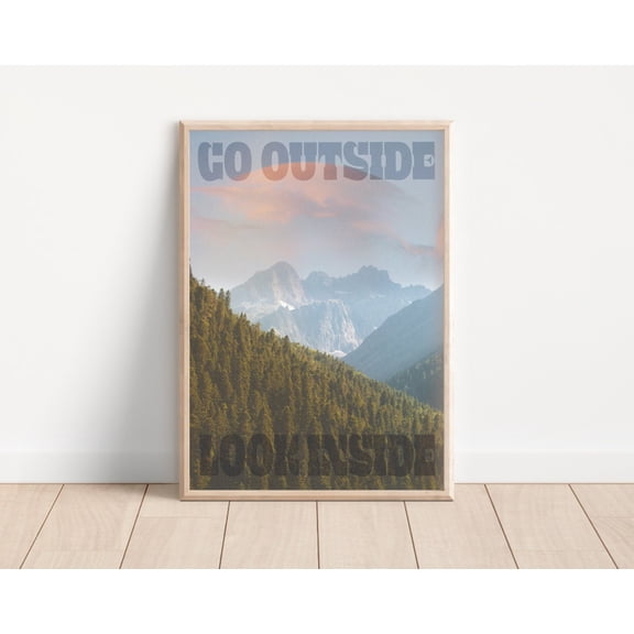 Vintage Mountain Land Cruiser Newspaper Poster Unframed Paper Print