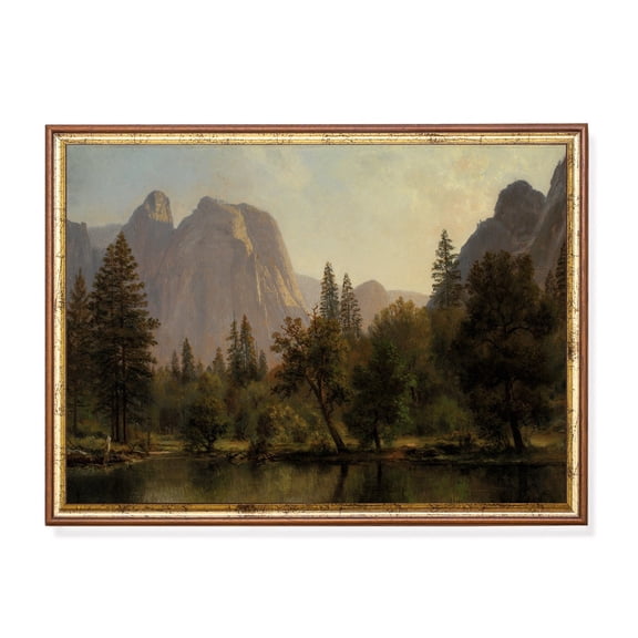 Vintage Mountain Landscape Art Poster Th Century Fine Art UNFRAMED Poster, Wall Art for Decor, Present, 12x18