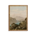 thumbnail image 1 of Vintage Mountain Landscape Rustic Riverscape Art Home Decor, 16x24 UNFRAMED, 1 of 3