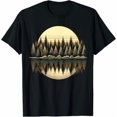 thumbnail image 1 of Greenink Vintage Mountain Landscape Trees Reflection Nature Graphic Wildlife Outdoor Forest T-Shirt Unisex Pure Cotton Tee, 1 of 7