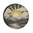 thumbnail image 1 of Vintage Mountain Spare Tire Cover Mountain Nature Landscape Forest Waterproof Polyester Wheel Protectors Wheel Covers Universal Fit for Trailer SUV Truck Camper Travel Trailers 14inch, 1 of 8