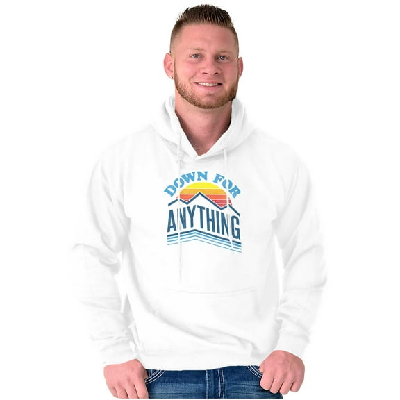 Vintage Mountain Sunset Adventure Hoodie Sweatshirt Women Men Brisco Brands X