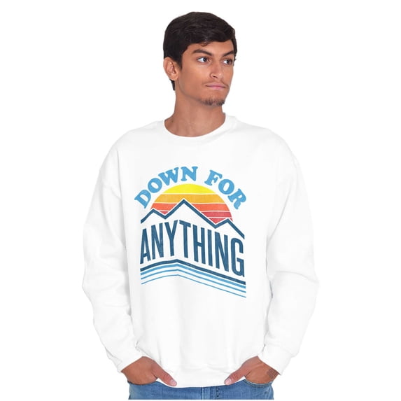 Vintage Mountain Sunset Adventure Sweatshirt for Men or Women Brisco Brands X