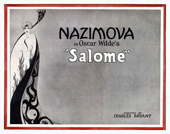 Vintage Movie 1922 Nazimova Salome Oscar Wilde Canvas Art - (18 x 24)
