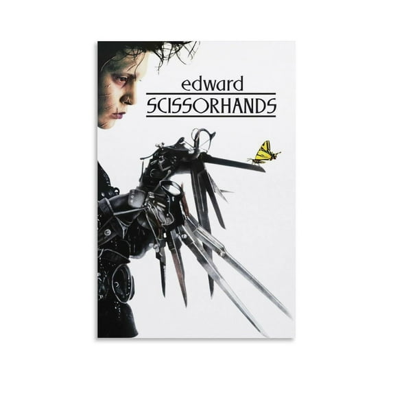Vintage Movie Poster Edward Scissorhands PostersCanvas Art for Room Aesthetic And Wall Art Picture Living Room Decor Poster