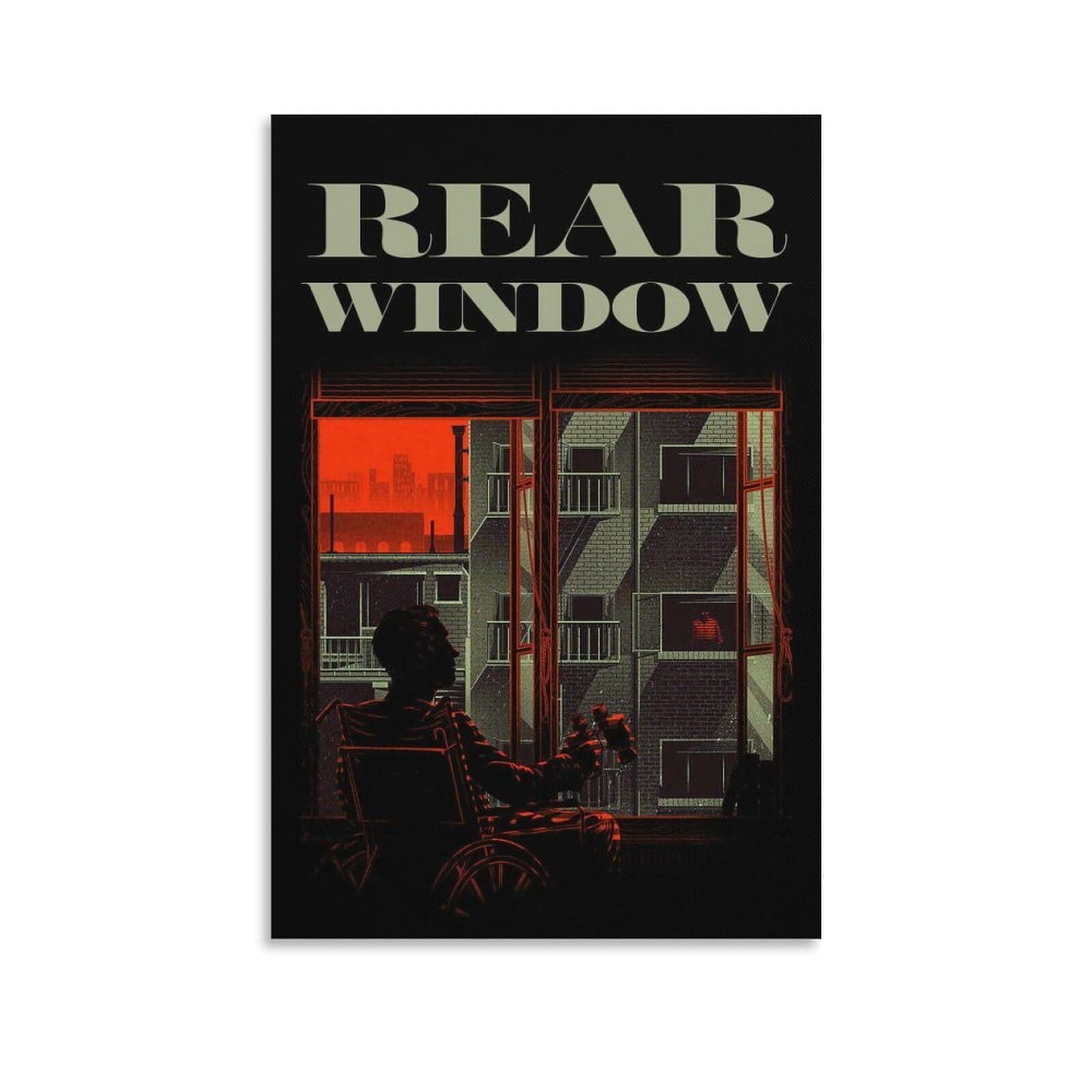 Vintage Movie Rear Window Poster 10 Canvas Wall Art Poster Decorative ...
