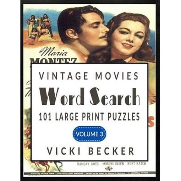 Vintage Movies Word Search : 101 Word Search Puzzles