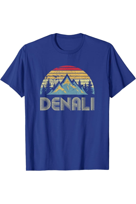 Vintage Mt. Denali National Park Alaska Mountain Unisex T-Shirt for Men Women Kids Toddler