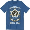 thumbnail image 1 of Vintage Muay Thai Martial Art Fighting Sports Boxing Spirit Gift Men Tee Shirt, 1 of 4