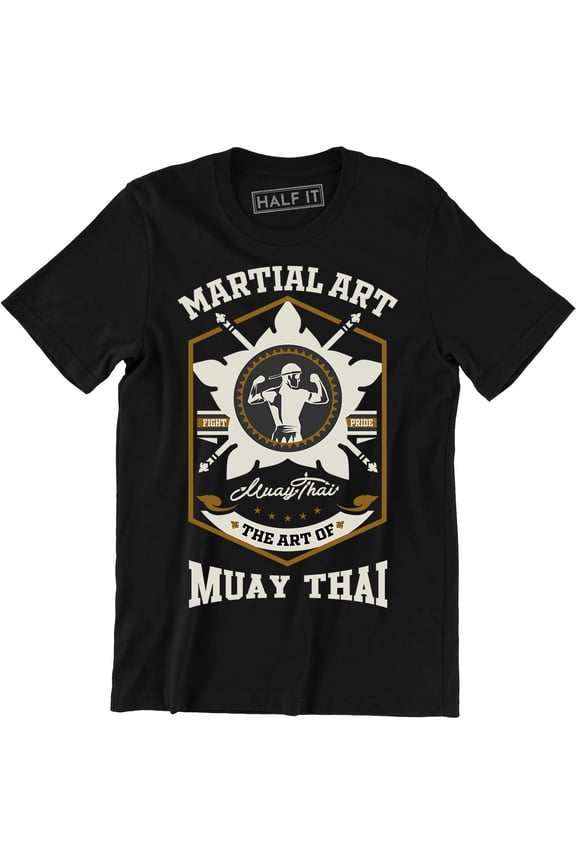 Vintage Muay Thai Martial Art Fighting Sports Boxing Spirit Gift Men Tee Shirt
