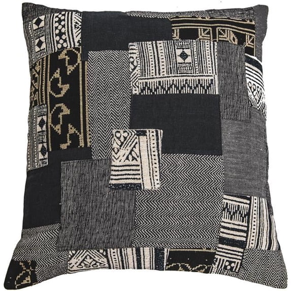 Vintage Mudcloth Inspired Patchwork Pillow Cover