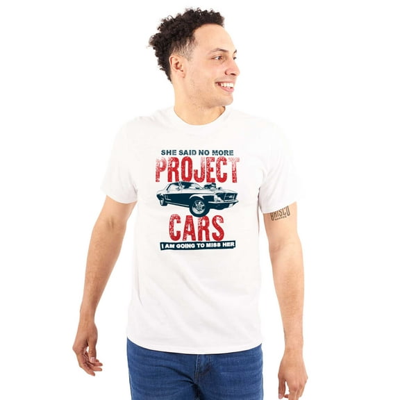 Vintage Muscle Car Mechanic Husband Men's Big & Tall Crewneck Graphic Tee Brisco Brands 2X