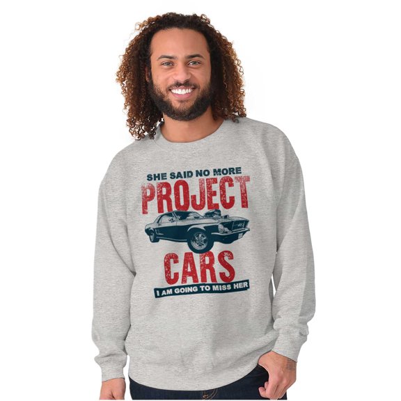 Vintage Muscle Car Mechanic Husband Men's Crewneck Sweatshirt Brisco Brands X