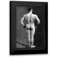 thumbnail image 1 of Vintage Muscle Men 13x18 Black Modern Framed Museum Art Print Titled - Bodybuilders Back, 1 of 5