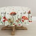 thumbnail image 1 of Vintage Mushroom Forest Tablecloth 60x60 Inch Round, Seasonal Vintage Washable Seasonal Table Cover for Party Picnic Dinner Decor, 1 of 6