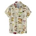 thumbnail image 1 of Vintage Mushroom Hawaiian Shirt For Men Retro 80s 90s Mushroom Shirt Casual Mens Hawaiian Shirts Short Sleeve Button Down Men, 1 of 7