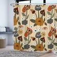 thumbnail image 1 of Vintage Mushroom Shower Curtain for Bathroom,72'' x 72'' Fabric Boho Flower Floral Shower Curtain 12 Hooks, 1 of 7