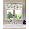 thumbnail image 1 of Vintage Mushroom and Wildflower Window Valances for Kitchen,Rod Pocket Valance Privacy Small Curtain,Floral Plant on White Window Treatment Drapes for Bedroom Laundry Room Farmhouse Home Decor, 1 of 8