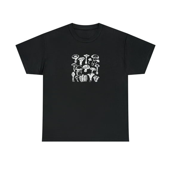 Vintage Mushrooms Shirt, Vegan Gift, Gardening Tee, Mother's Day - ID: 778