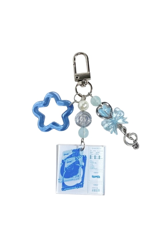 Vintage Music Band CD Keychain Artistic Accessory Delicate Bag Pendant Fashion Key Holder Suitable for Keys Bag Present