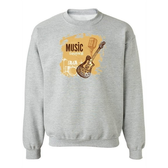 Vintage Music Festival Poster  Sweatshirt Women -Image by Shutterstock, Female Small