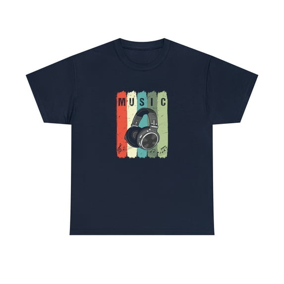 Vintage Music Headphones Shirt, Christmas Gift, Birthday, DJ Tee - ID: 925
