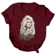 thumbnail image 1 of Vintage Music T-Shirt Womens Dolly Shirt, Parton Memorial T Shirts, Country Legend Tees, Short Sleeve Graphic Tshirt Casual Tops, 1 of 5