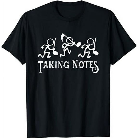 Vintage Musical Taking Notes Music Lovers Teachers Funny T-Shirt