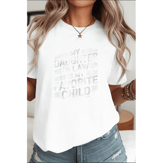 Vintage My Daughter In Law Is My Favorite Child Mothers Unisex Tee up to Size 5XL Unisex T-Shirt