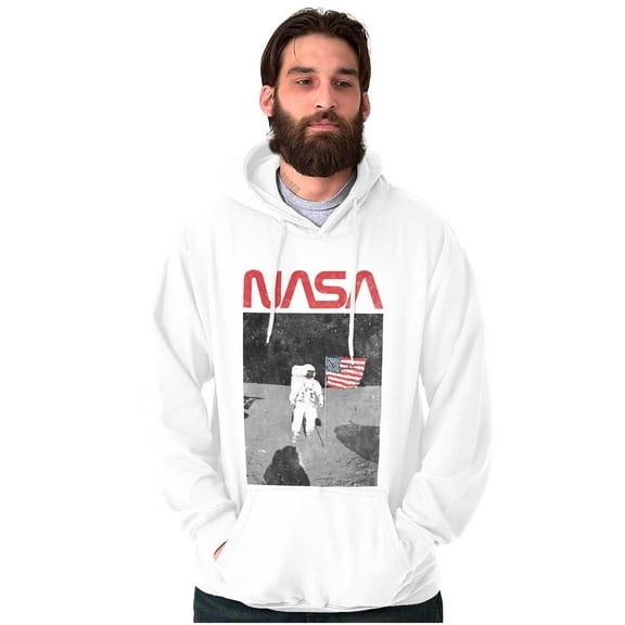 Vintage NASA Astronaut Space Landing Hoodie Sweatshirt Women Men Brisco Brands S