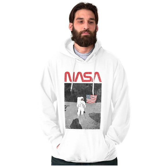 Vintage NASA Astronaut Space Landing Hoodie Sweatshirt Women Men Brisco Brands S