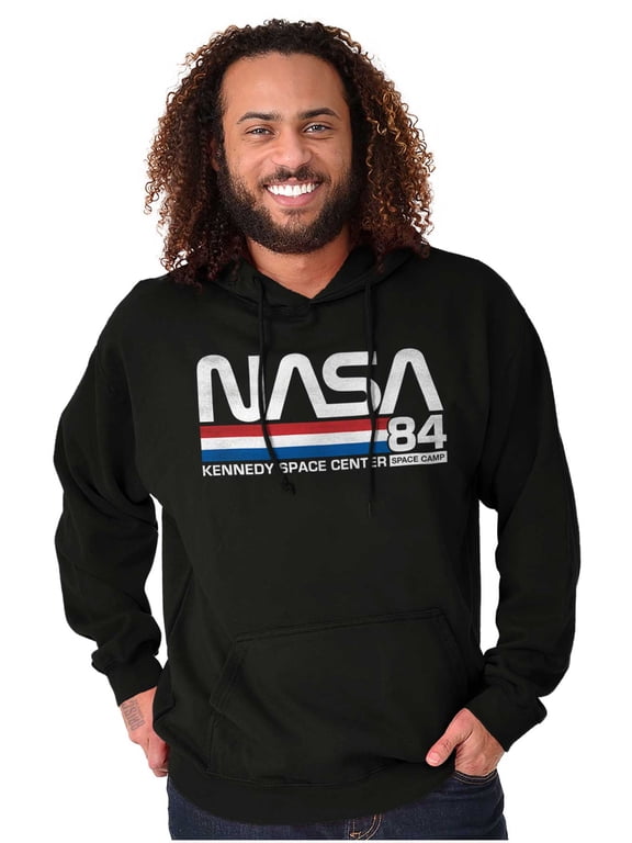 Vintage NASA Kennedy Space Center Hoodie Sweatshirt Women Men Brisco Brands X