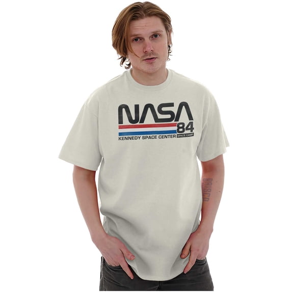 Vintage NASA Kennedy Space Center Men's Graphic T Shirt Tees Brisco Brands S