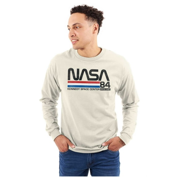 Vintage NASA Kennedy Space Center Unisex Plus Size Long Sleeve Tee Shirt Brisco Brands 5X