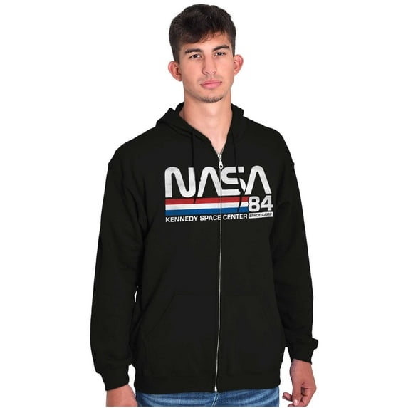 Vintage NASA Kennedy Space Center Zip Up Hoodie Men's Women's Brisco Brands S