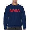 thumbnail image 1 of Vintage NASA Worm Logo Crewneck Sweatshirt Astronaut Space Exploration Emblem, 1 of 7